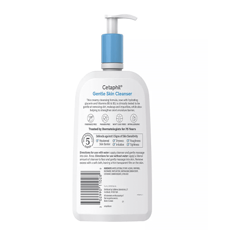 Cetaphil Gentle Skin Cleanser For Normal To Dry Sensitive Skin
