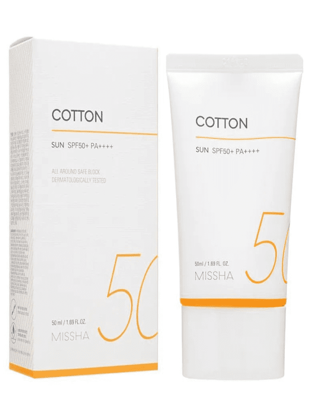 Missha All Around Safe Block Cotton Sun 50ml SPF50+ PA++++