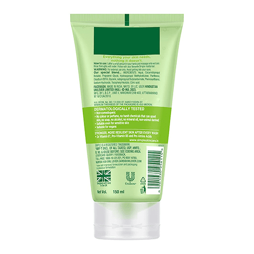 Simple Kind To Skin Refreshing Facial Wash Gel