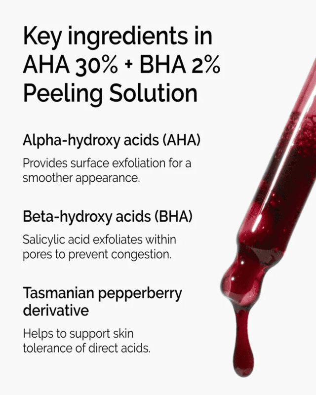 The Ordinary AHA 30% + BHA 2% Peeling Solution