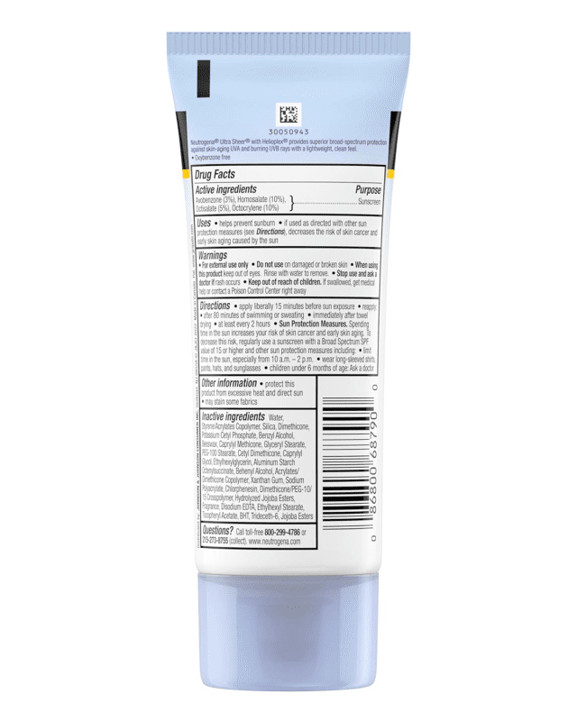 Neutrogena Ultra Sheer Dry-Touch Sunblock SPF50+