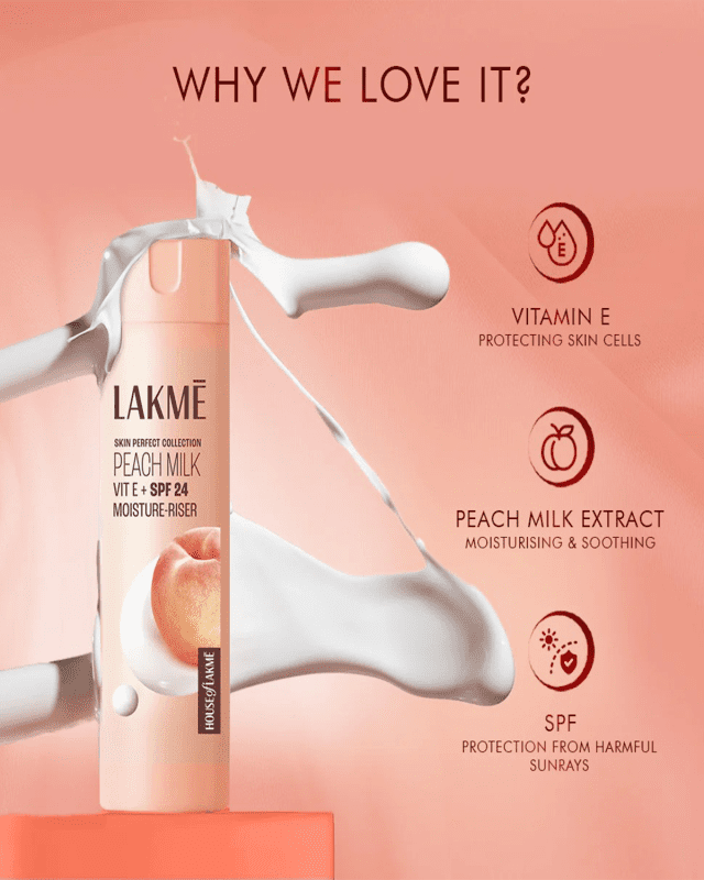 Lakme Peach Milk Moisturizer SPF 24 PA Sunscreen Lotion