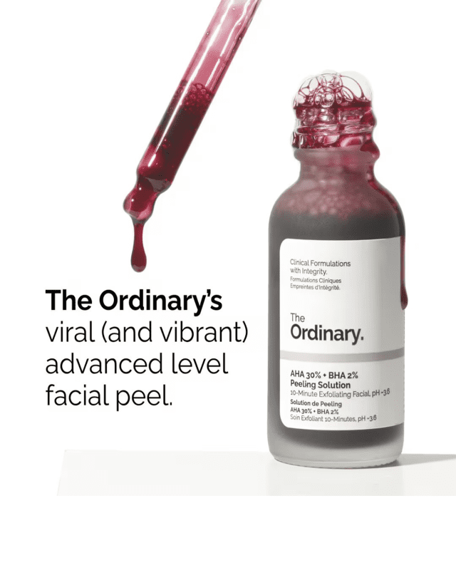 The Ordinary AHA 30% + BHA 2% Peeling Solution