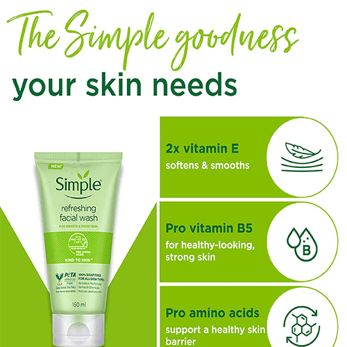 Simple Kind To Skin Refreshing Facial Wash Gel