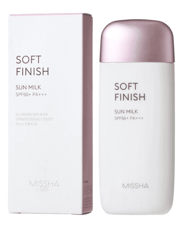 Missha All Around Safe Block Soft Finish Sun Milk SPF50+/PA+++