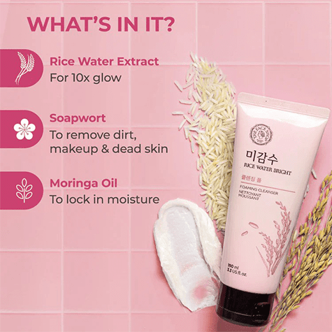 The Face Shop Rice Water Bright Cleansing Foam 150ml