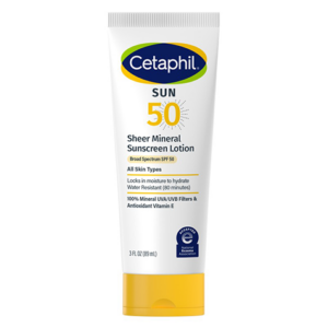 cetaphil sun 50 sheer mineral sunscreen 50ml