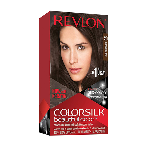 Revlon Colorsilk Beautiful Hair Color – 20 Brown Black
