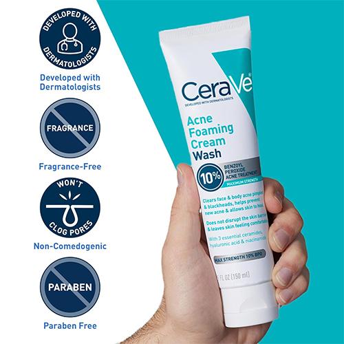 CeraVe Acne Control Foaming Face Cleanser 10% BPO 150ml
