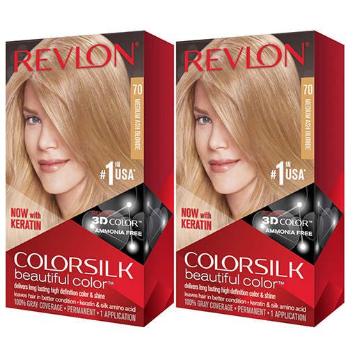 Revlon ColorSilk Hair Color 70 Medium Ash Blonde