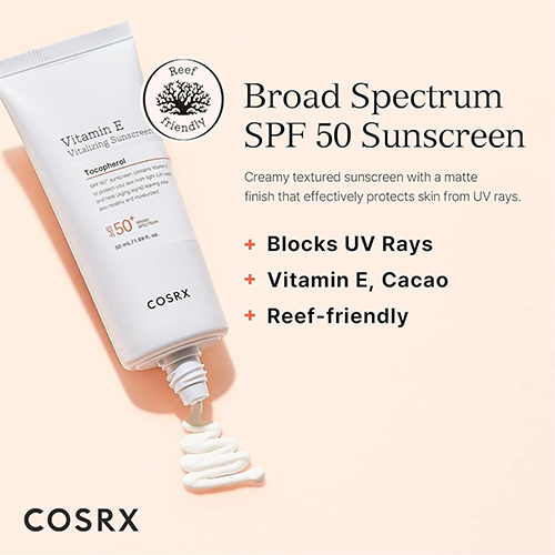 Cosrx Vitamin E Vitalizing Sunscreen SPF 50 50ml