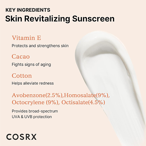 Cosrx Vitamin E Vitalizing Sunscreen SPF 50 50ml