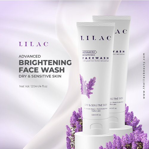 Lilac Brightening Face Wash Dry & Sensitive Skin 120m