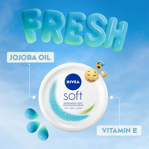 NIVEA Refreshingly Soft Moisturising Cream 200ml