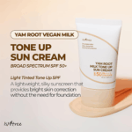 Isntree – Yam Root Milk Tone Up Sun Cream